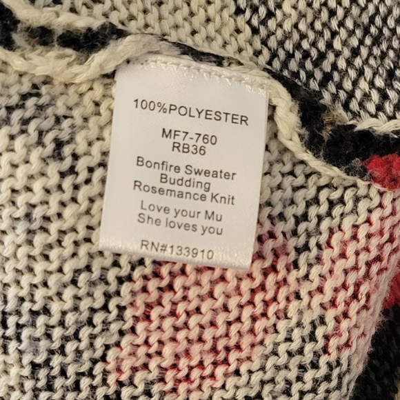 SHOW ME YOUR MUMU Bonfire Sweater Budding Romance Top Shirt Size Small - Picture 5 of 6